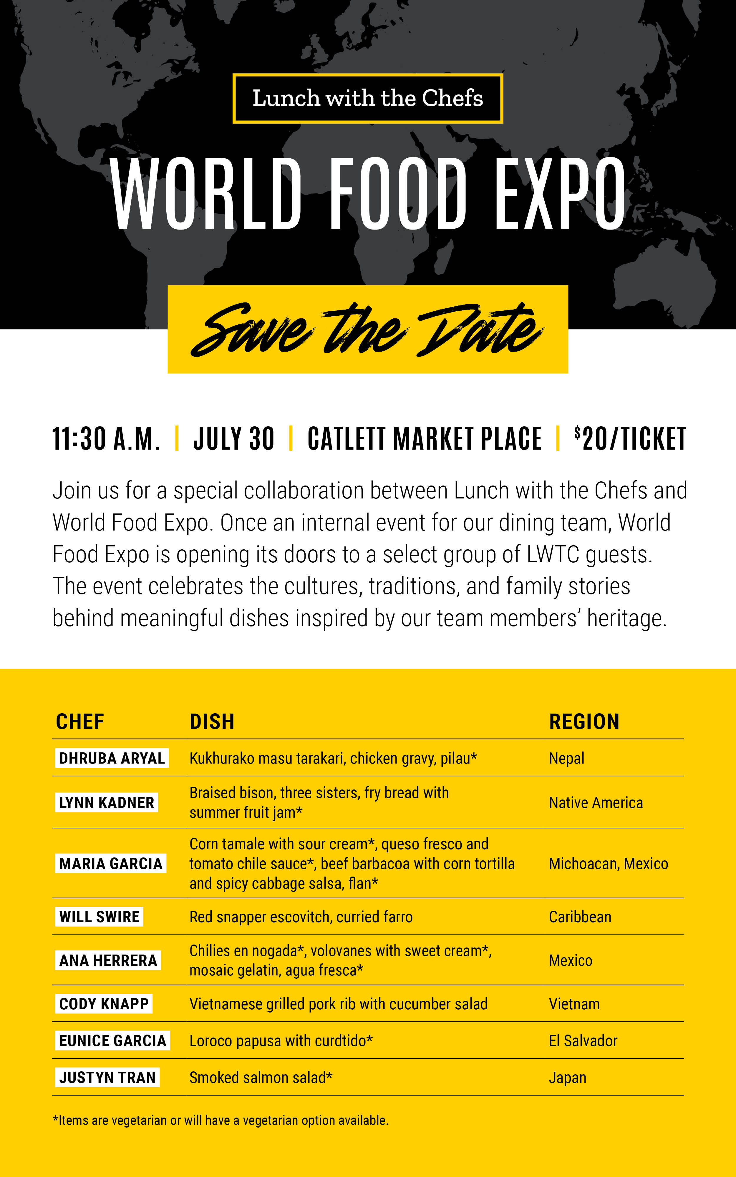 Lunch with the Chefs: World Food Expo